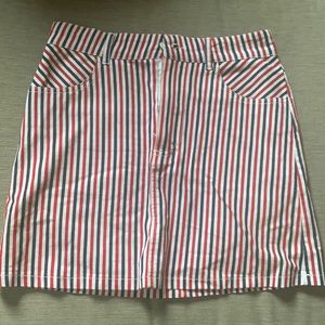 Women’s small red white and blue skirt